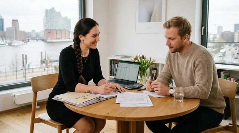 Zinsen sparen zinschart laptop steigend gruen berlin